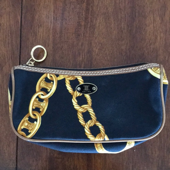 Celine fabric bag with zipper top - Picture 1 of 8